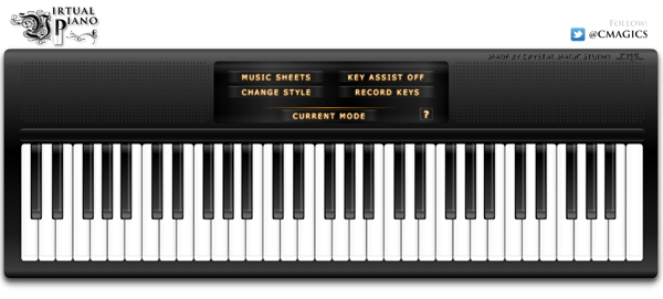 Pequenas Corujas: Bancando a pianista - Virtual Piano